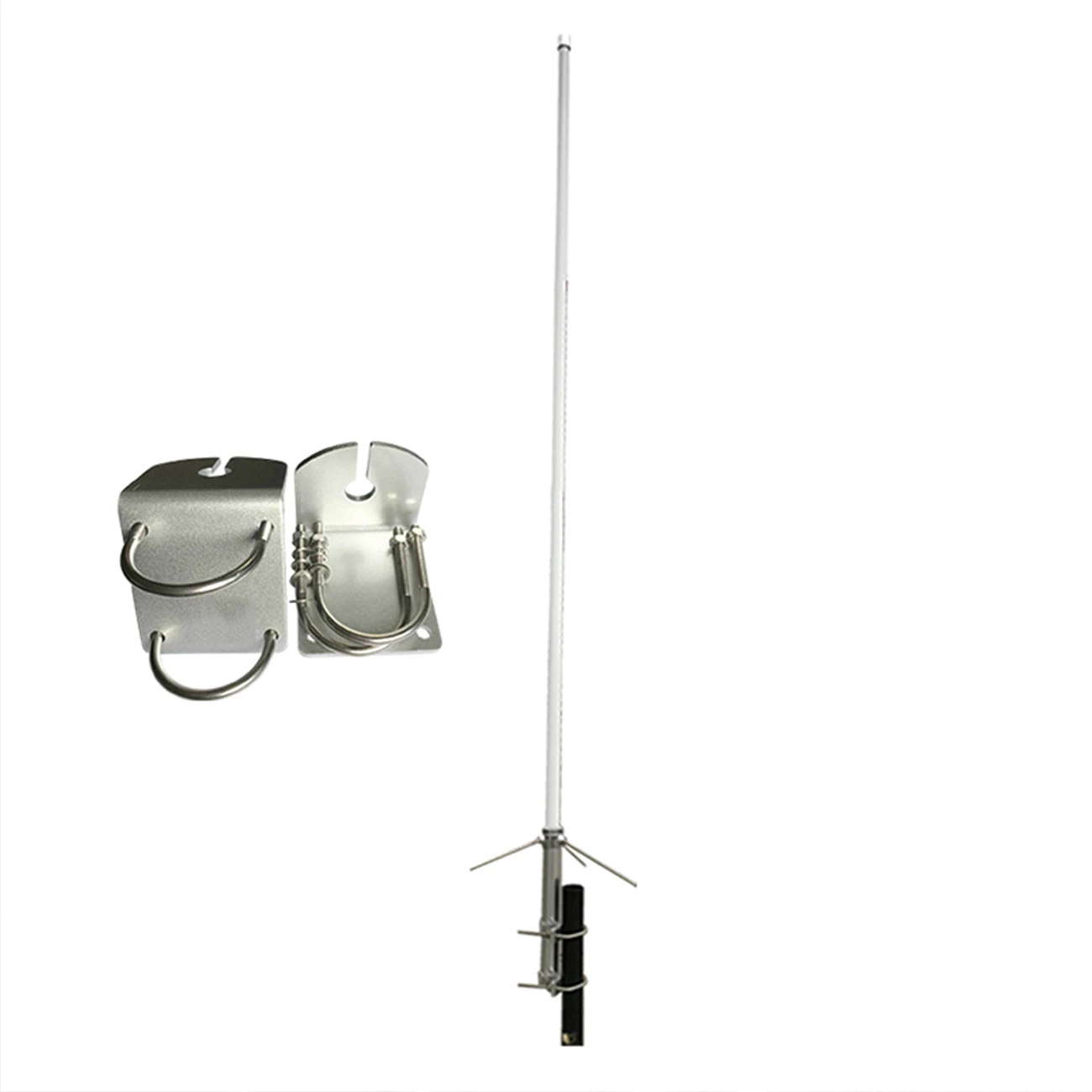 MRF130V VHF AIS Marine Antenna – 156-163MHz Waterproof IP67 Pole Mount Antenna (3dBi/4.5dBi/6.5dBi) for Fix Radio