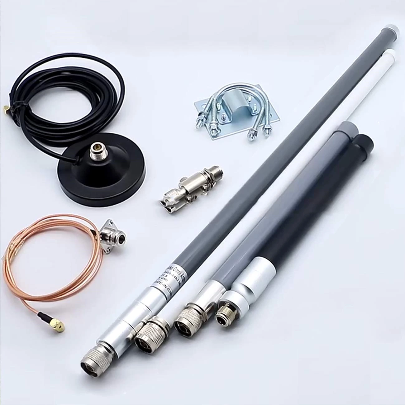 BF0.6-L Base Station Antenna VHF/UHF/WIFI/4G High Gain 8dbi 60cm Cellular Antenna with N-Type Female Connector