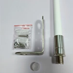 MRF021 156-163MHz VHF Antenna – Short Portable (22cm/9 Inch) Omni Fiberglass Marine Boat Antenna with L Bracket & SO239 Connector