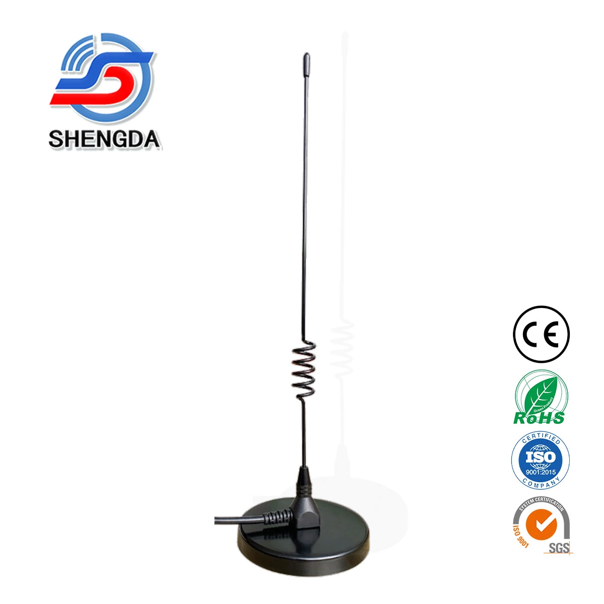90-GSM-5 China-Made GSM Omni Directional Antenna – 800/1800MHz LoRa Aerial, Spring Magnet Mount + SMA-Connector & 4.5m RG58 Cable