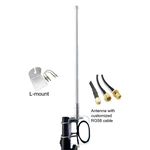 BF80-5G N-Male Outdoor Antenna – 600~6000MHz 5G FRP Waterproof Omni Antenna (5M Low Loss RG58 Cable)