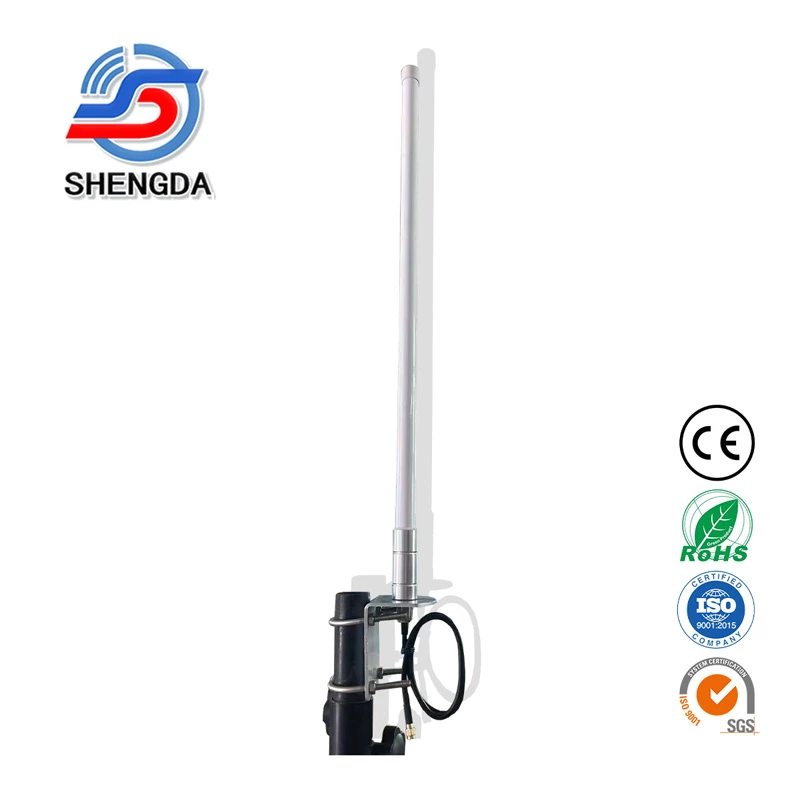 BF80-5G N-Male Outdoor Antenna – 600~6000MHz 5G FRP Waterproof Omni Antenna (5M Low Loss RG58 Cable)
