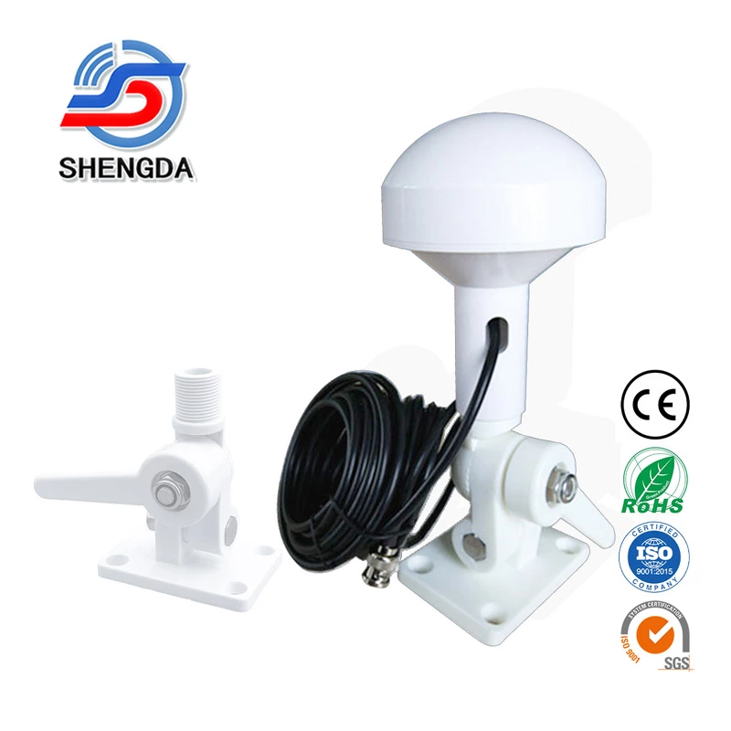 MRF003 Marine GPS Antenna – 1575.42MHz External Antenna with Stand/Cable, GLONASS/TNT & BNC Male Connector