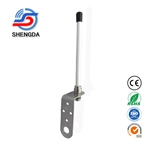 MRF021 156-163MHz VHF Antenna – Short Portable (22cm/9 Inch) Omni Fiberglass Marine Boat Antenna with L Bracket & SO239 Connector
