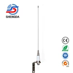 MRF27INOX Stainless Steel Whip Antenna – 24.5-29.5MHz Omni CB Boat Antenna with L Bracket for Marine Radio