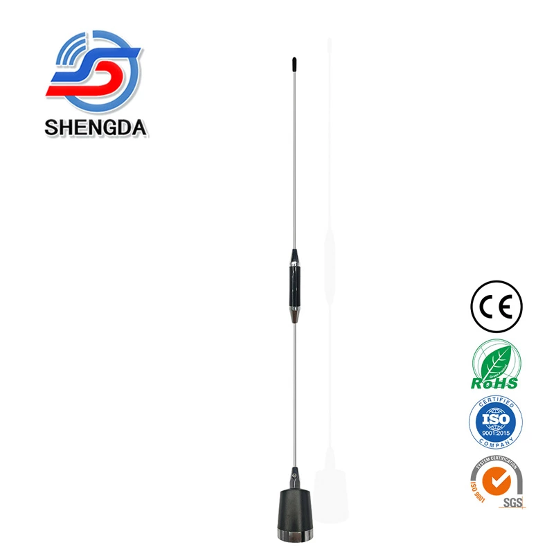 N3 UHF NMO Mobile Radio Antenna – 400-520MHz 5.5dBi Stainless Steel Whip Central Reel (Amateur Use)