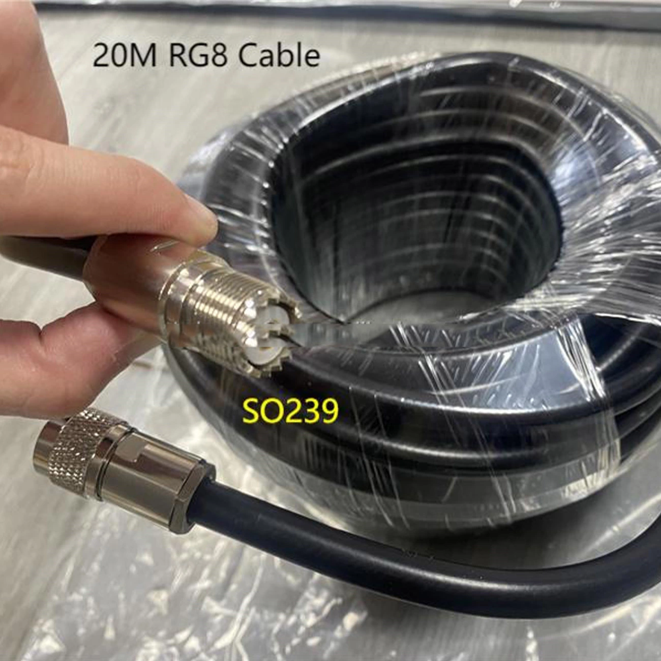 RG8 Low Loss Coax Cable (Cable Connection) – Antenna Feeder for Ham Radio/WLAN/CB Radio/WiFi