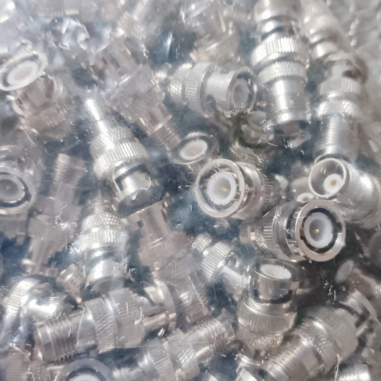 Straight BNC Male to TNC Female RF Coaxial Connector Adapter