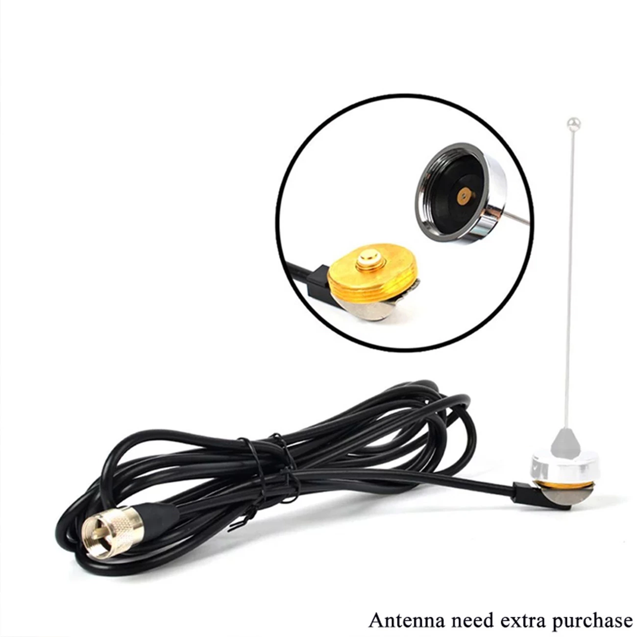 NC1 3/8'' NMO Antenna Mount Bracket – 3/8 Inch Hole Diameter Parts Accessories for Mobile Ham Radio