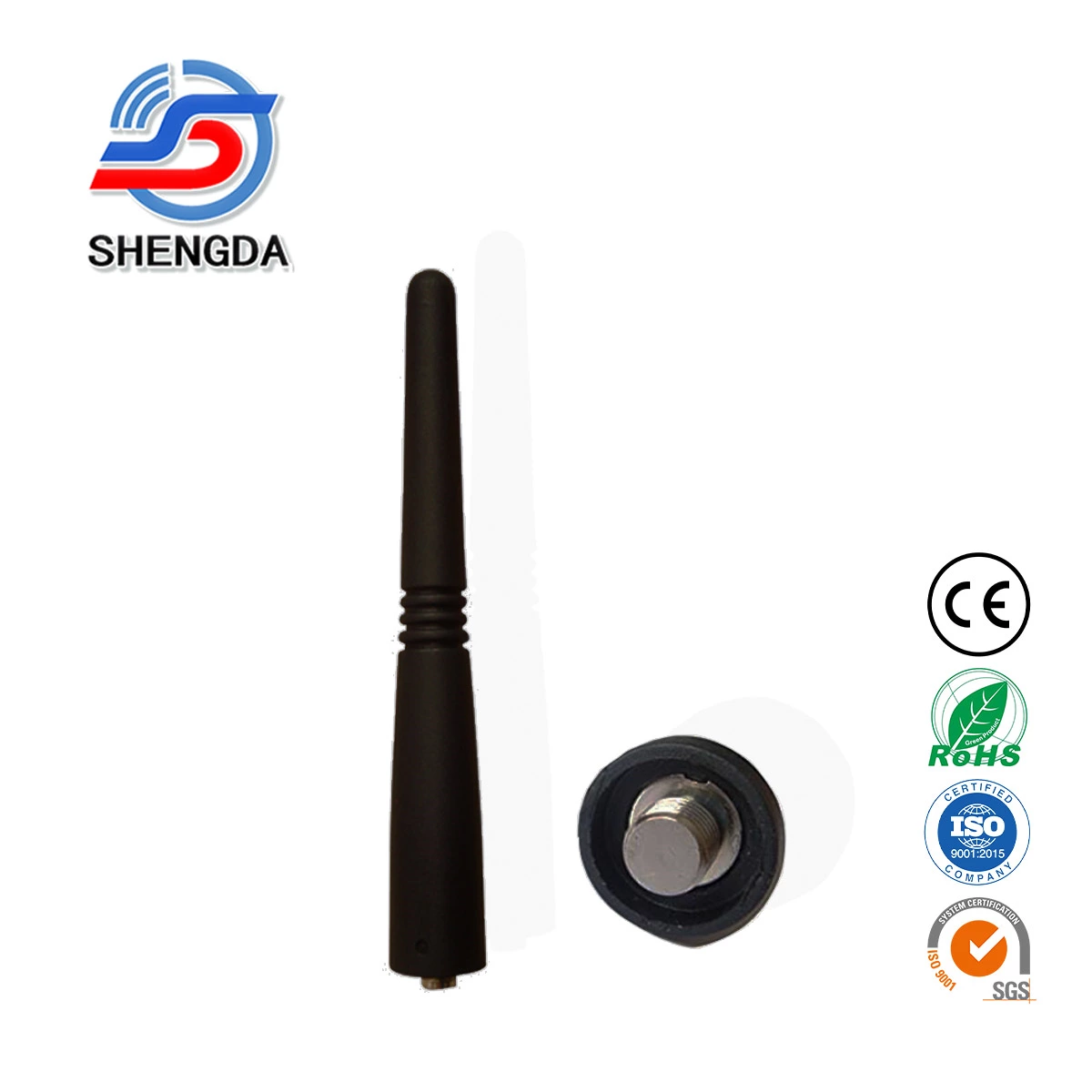 GP300-U UHF Whip Antenna – 450-470MHz Stubby Antenna for GP300/GP328 Walkie Talkie with MOTO Connector