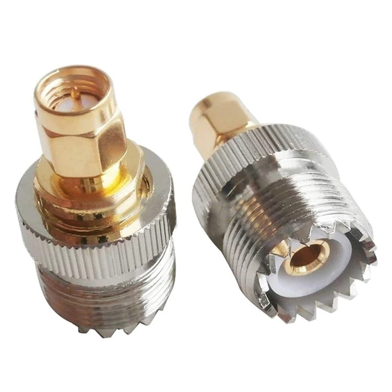UHF Female to SMA-Male Adapter Coaxial Connector RF SO239 (PL259) Handheld Antenna PL-259 Two Way Converter RF Antenna Adapter