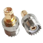 UHF Female to SMA-Male Adapter Coaxial Connector RF SO239 (PL259) Handheld Antenna PL-259 Two Way Converter RF Antenna Adapter