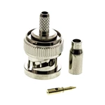 BNC Male Connector (50 Ohm) – For RG58 Cable, Compatible with WiFi/4G/5G/LTE/ADS-B/Ham/GPS/Radio Antennas