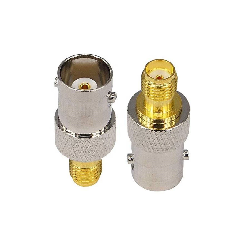 BNC Female to SMA Female RF Coaxial Adapter BNC to SMA Coax Jack Antenna Connector for RF Antennas Wireless LAN Devices