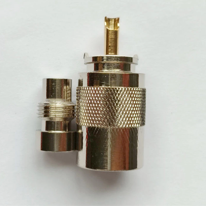 PL 259 UHF Male Solder Connector Plug with Reducer 50ohm Low Loss for RG58 RG8 LMR400 RG213 Compatible with Ham Radio Antenna