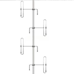 YV1 FM 66-88MHz or 88-108MHz Outdoor Aluminium Alloy Broadcast Base Station Yagi Dipole Antenna