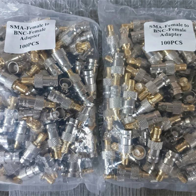 BNC Female to SMA Female RF Coaxial Adapter BNC to SMA Coax Jack Antenna Connector for RF Antennas Wireless LAN Devices