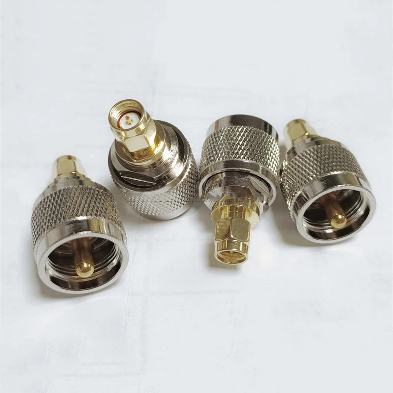 SMA Male to PL259 Walkie Talkie Antennas Broadcast Radios WiFi Low Loss UHF Male Adapter Coaxial Connector