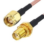 IP68 Coaxial Cable Extension – SMA Male to SMA Female RF Connector Cable (6/8/10inch) for RG316 Pigtail SMA Cable