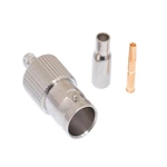 BNC Male Connector (50 Ohm) – For RG58 Cable, Compatible with WiFi/4G/5G/LTE/ADS-B/Ham/GPS/Radio Antennas
