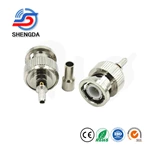 BNC Male Connector (50 Ohm) – For RG58 Cable, Compatible with WiFi/4G/5G/LTE/ADS-B/Ham/GPS/Radio Antennas