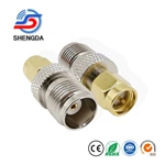BNC Female to SMA Female RF Coaxial Adapter BNC to SMA Coax Jack Antenna Connector for RF Antennas Wireless LAN Devices