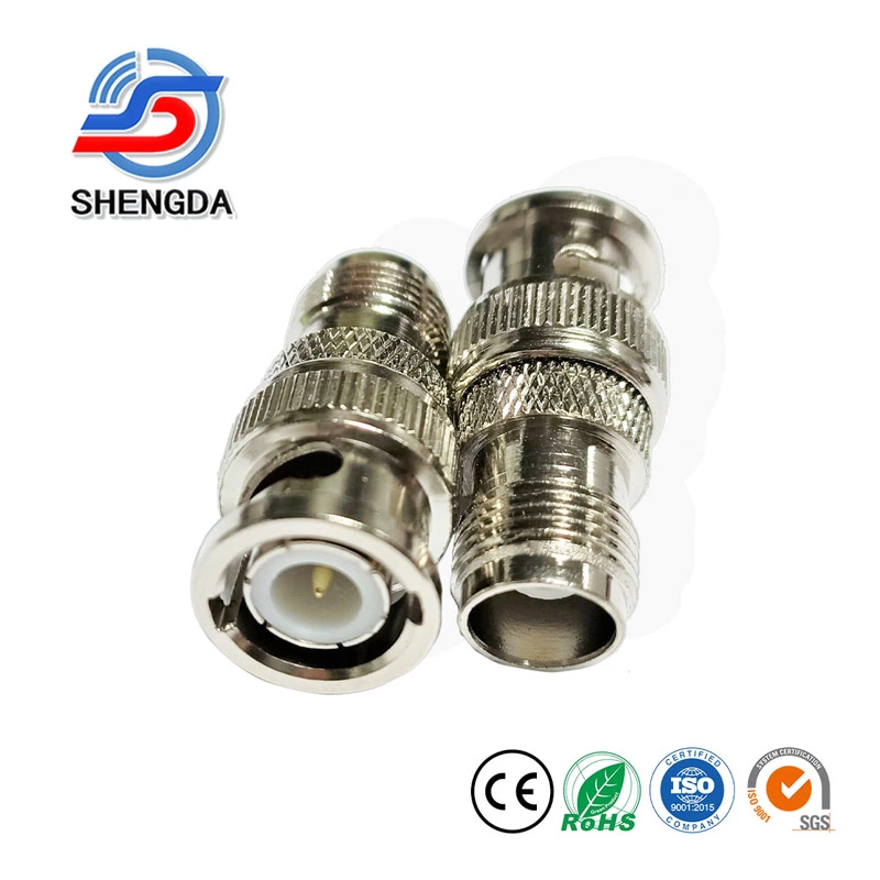 Straight BNC Male to TNC Female RF Coaxial Connector Adapter