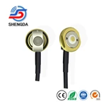 0-6GHz High Frequency NMO Connector – NC1 Alloyed 3/4'' Right Angle Mount Low Profile Crimp Plug for RG58