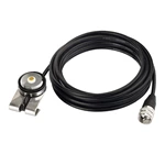 NC2 NMO Antenna Cable – 4m (13.1ft) RG58 Cable with PL259 UHF-Male Connector for Mobile Radio Transceiver