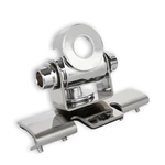 Adjustable Angle Silver Stainless Antenna Bracket – Clip Mount & Hatchback Door Mount for Mobile Car Antenna
