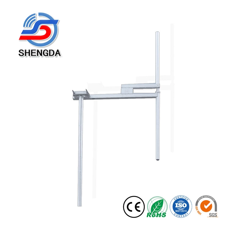Y88/108F 2 Dipole Yagi Antenna – 88-108MHz 1kW Broadcast TV/FM Antenna (Din7/16 Female + 2way Splitter + 2pcs 1/2'' 3.5m Feeder)