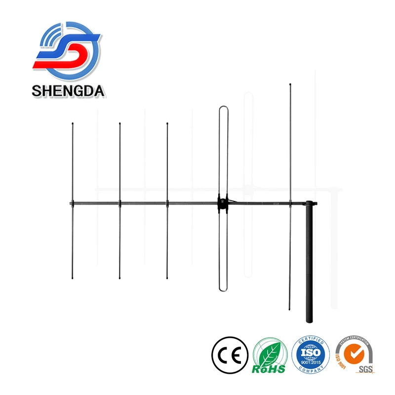 YV5-B Wholesale Yagi Antenna – 136-174MHz VHF 9dBi High Gain Black Antenna for Cell & Communication