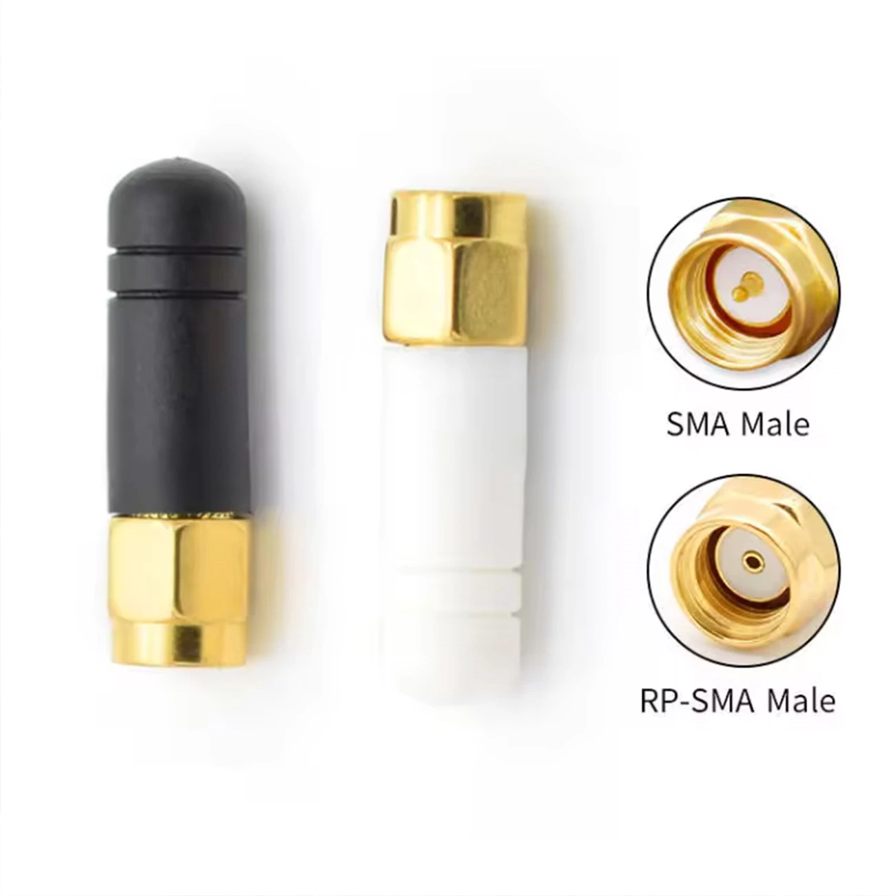 D2.5D Rubber 4G Antenna – 25mm Small Size High Quality Gold Plated Antenna for Router (Faster Signal Transmit, Straight Repeater)
