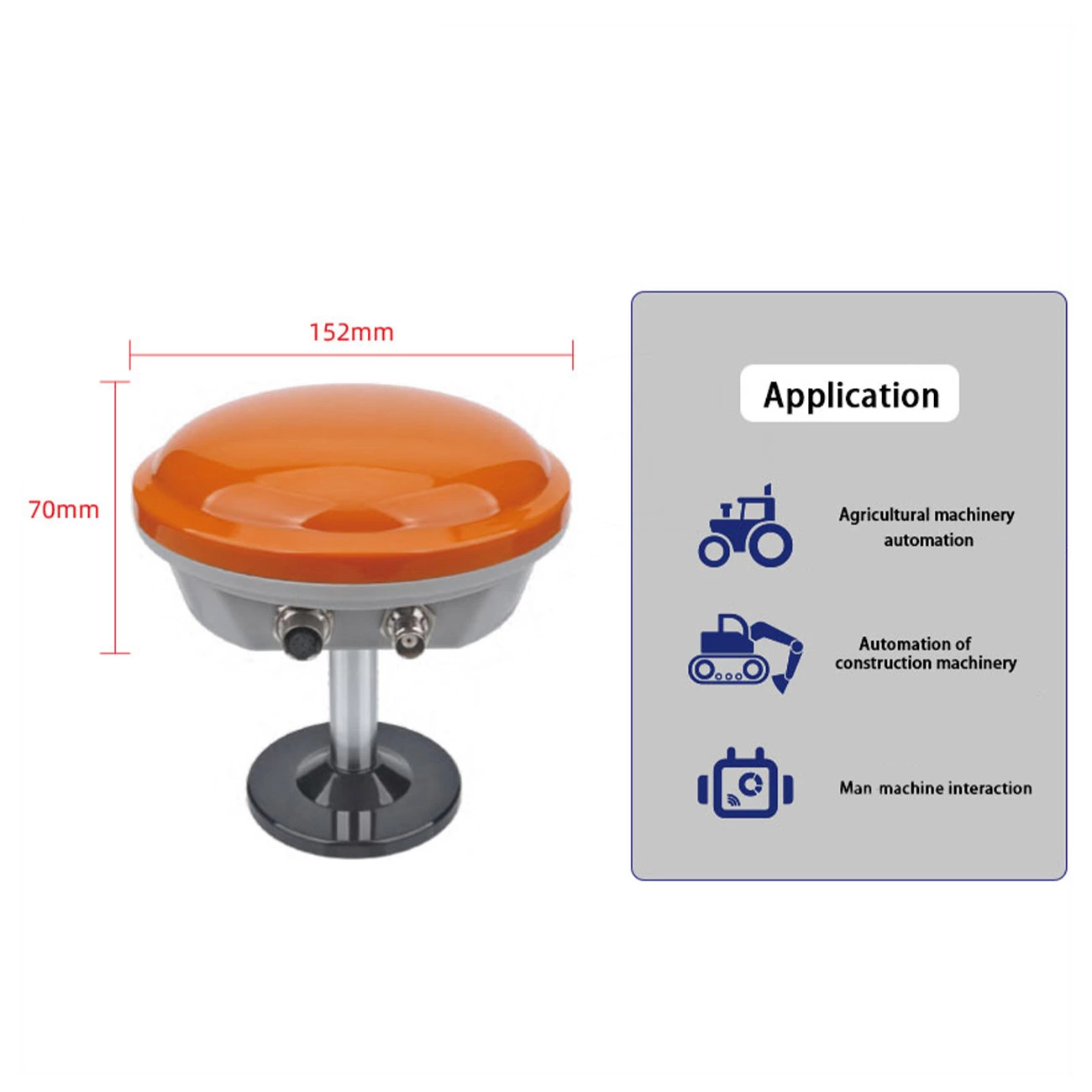 SDRTK01 High Gain GPS Receiving Antenna – Compatible with Double RTK Centimeter-Level Positioning Receiver (RTK Measuring Device)