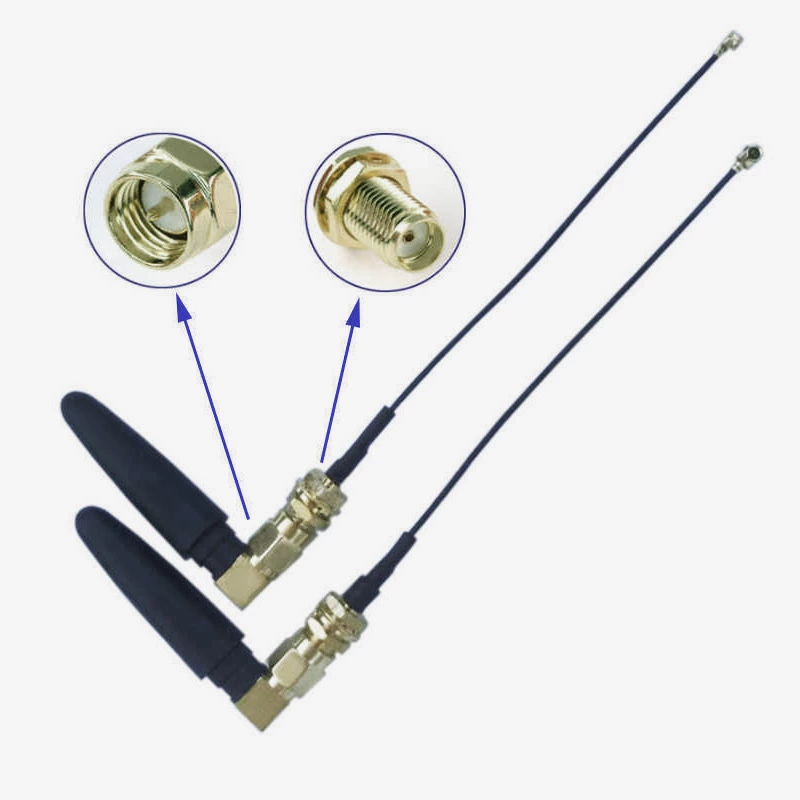 Rubber Duck 4G LTE Antenna 50mm Small Size Corner Shape 698-2700MHz With SMA-Male Connector WIFI Router