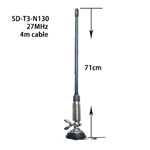 High Performance CB Radio Antenna 710mm 27MHz Cb Mobile Antenna with Flexible Spring for Communication