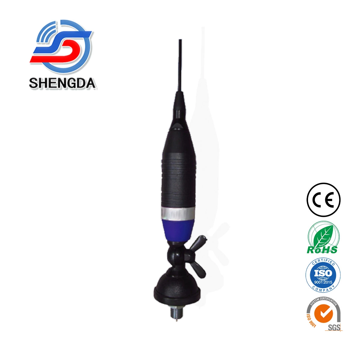 155cm CB Mobile Antenna 26-28MHz Super9 Red and Black Whip Wireless Car Radio Antenna with PL259 Connector for Mobile Radio