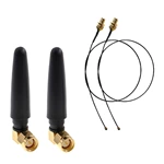 XLJ/4G SMA-Male Antenna – 698-2700MHz Rubber Duck 4G LTE (50mm Small Size, Corner Shape, for WIFI Router)