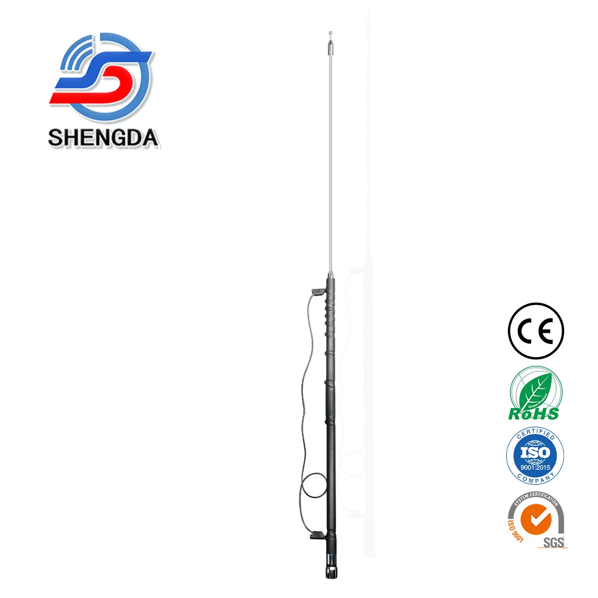 1.3m HF 3-50MHz Antenna and Triple Strong Magnetic Base Tuning Cable Adjustable Frequency Telescopic Off Road Car Antenna