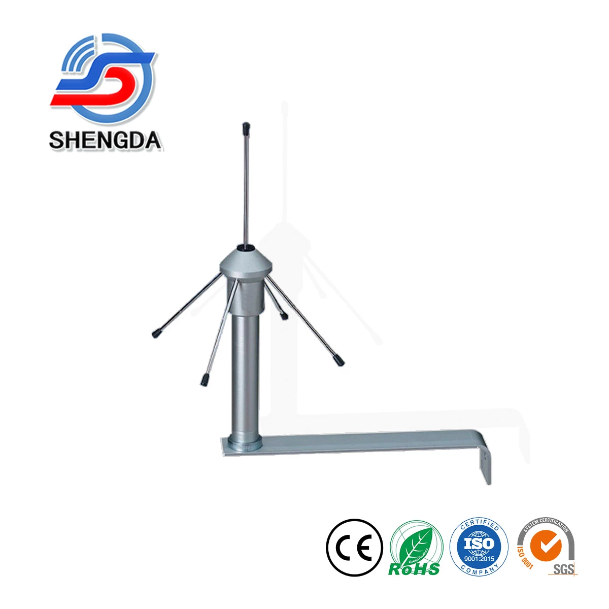 433/868MHz Umbrella Outdoor Antenna – Omnidirectional Stainless Steel with Ground Plane & L Bracket