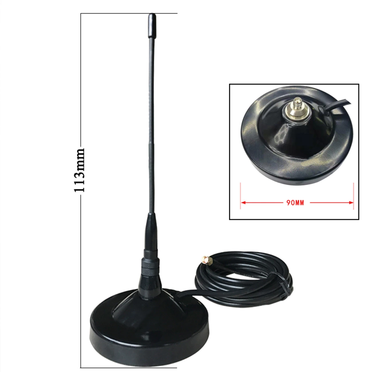 433/868MHz LoRa LoRaWAN Gateway Outdoor Antenna – Omnidirectional with Magnet Base