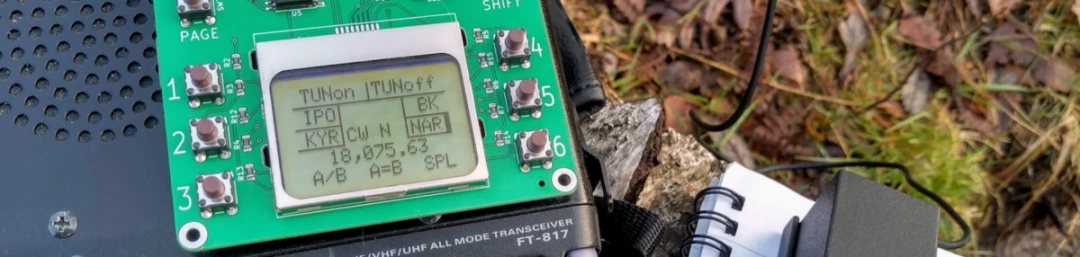 First Installation Experience of the Classic Vintage Yaesu FT-817 Control Display Board Easy Programming, the Key Chip Shines!