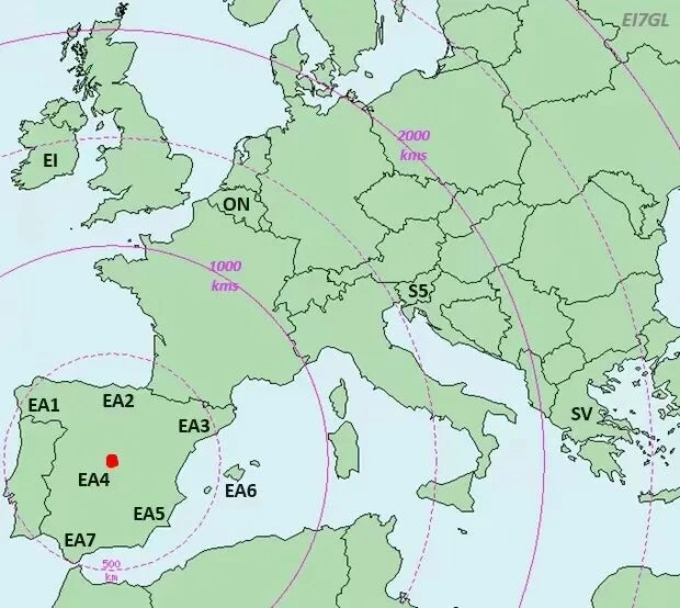 Spain allows amateur radio enthusiasts to continue using the 40MHz band for another 18 months with a maximum power limit of 25 watts.