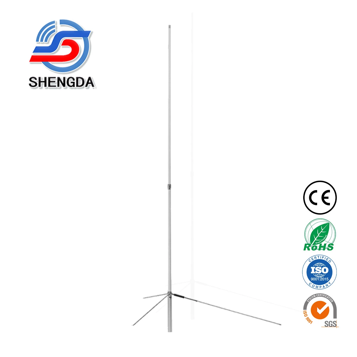 V2000 50/144/430MHz Tri Band Vertical Base Antenna | 6m 2m 70cm 150W N-Female