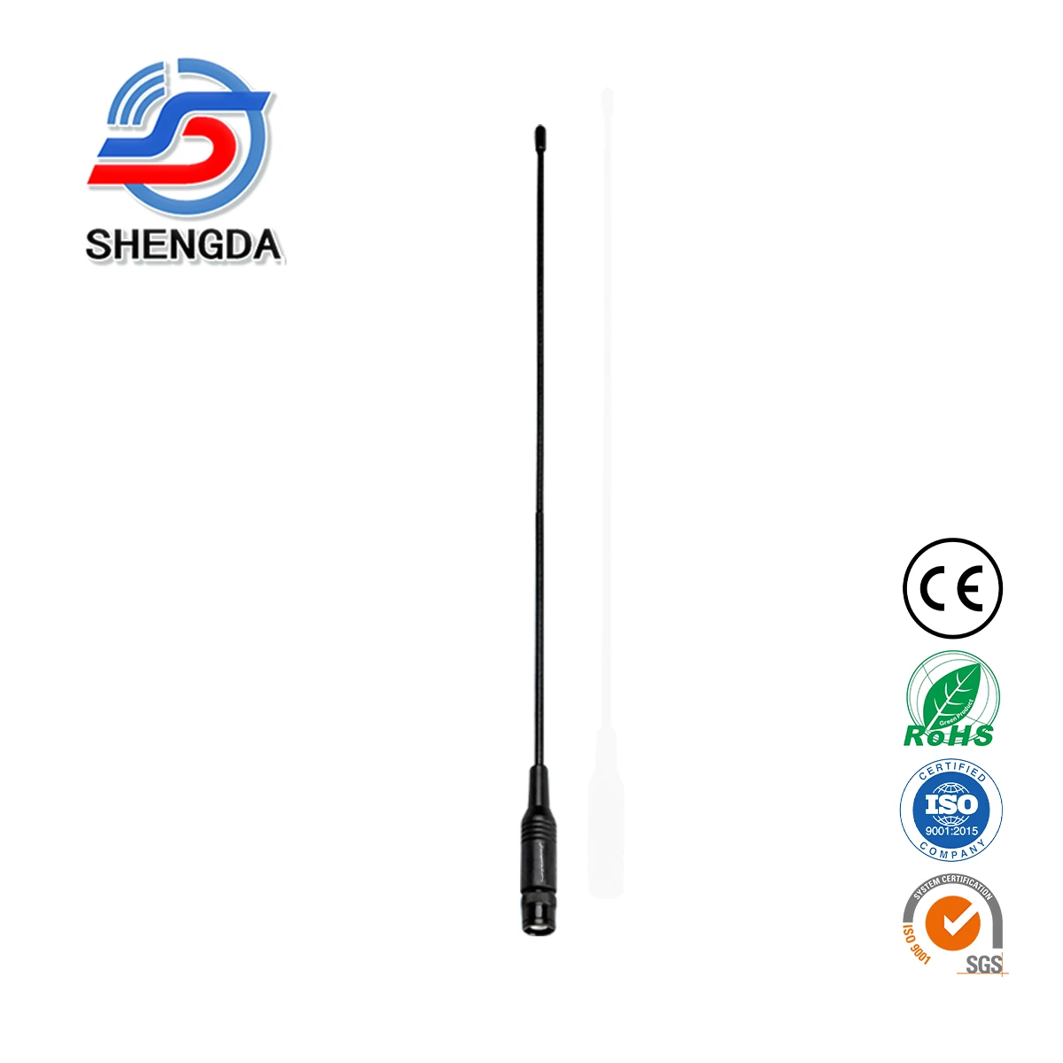 RH771 144/430MHz Dual Band Two Way Radio Antenna | 2.15dBi 38cm SMA/BNC Handheld Antenna Replacement