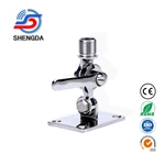 MRF002 Adjustable 4-Way Marine Antenna Mount | 316 Stainless Steel VHF Radio Antenna Base Bracket for Boat & Yacht