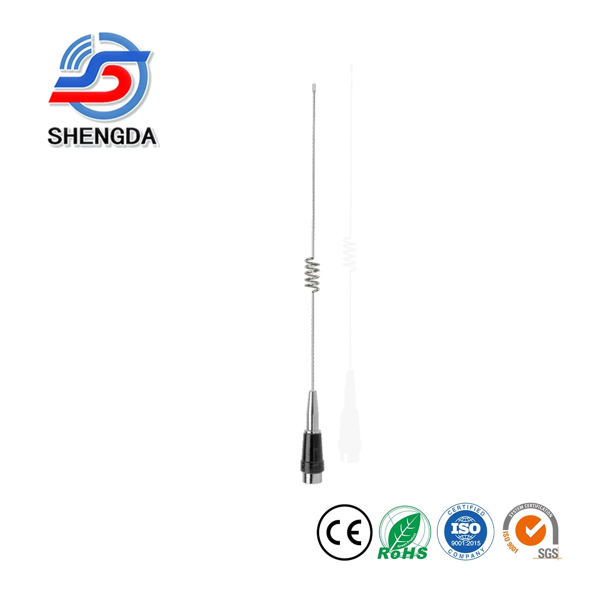 MC200SP 136-174MHz VHF Mobile Antenna 3.4dBi PL259 100W Stainless Steel Vehicle Radio Antenna