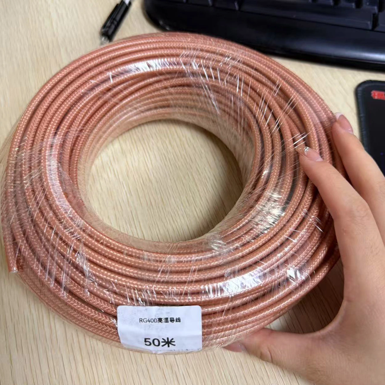 Pure Copper RG400 Coaxial Cable 50Ω RF Cable 50m 100m 200m Low Loss High Temperature Resistant