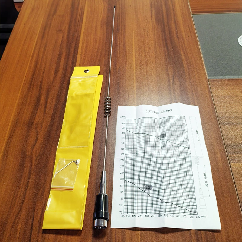 MC200SP 136-174MHz VHF Mobile Antenna 3.4dBi PL259 100W Stainless Steel Vehicle Radio Antenna