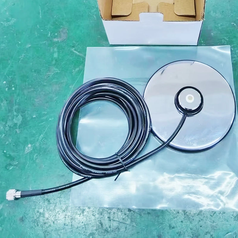 NM120 Strong NMO 120mm Magnetic Mount with 4.5m RG58 Cable PL259 Connector Flat Bottom Car Radio Taxi Antenna Base